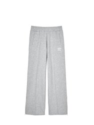 Womens/Ladies Core Straight Leg Sweatpants - Grey Marl/White - Grey Marl/White