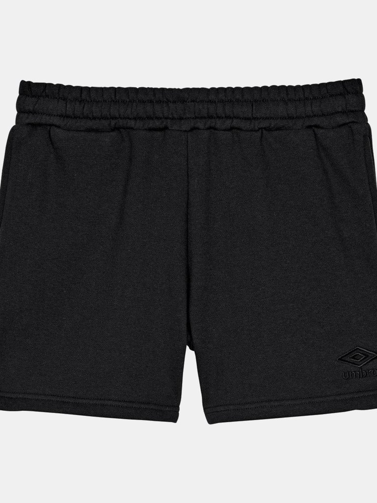 Womens/Ladies Core Sweat Shorts - Black - Black