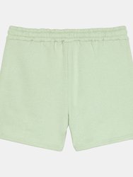 Womens/Ladies Core Sweat Shorts - Subtle Green/White
