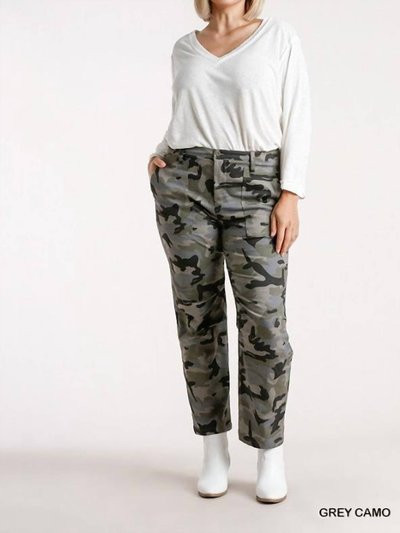 umgee Camouflage Straight Leg Plus Pant product