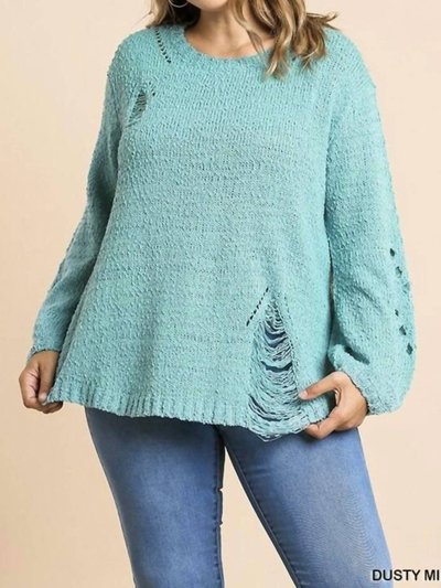 Umgee Distressed Plus Sweater product