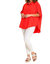 Hi-Low Tunic Top In Tomato Red