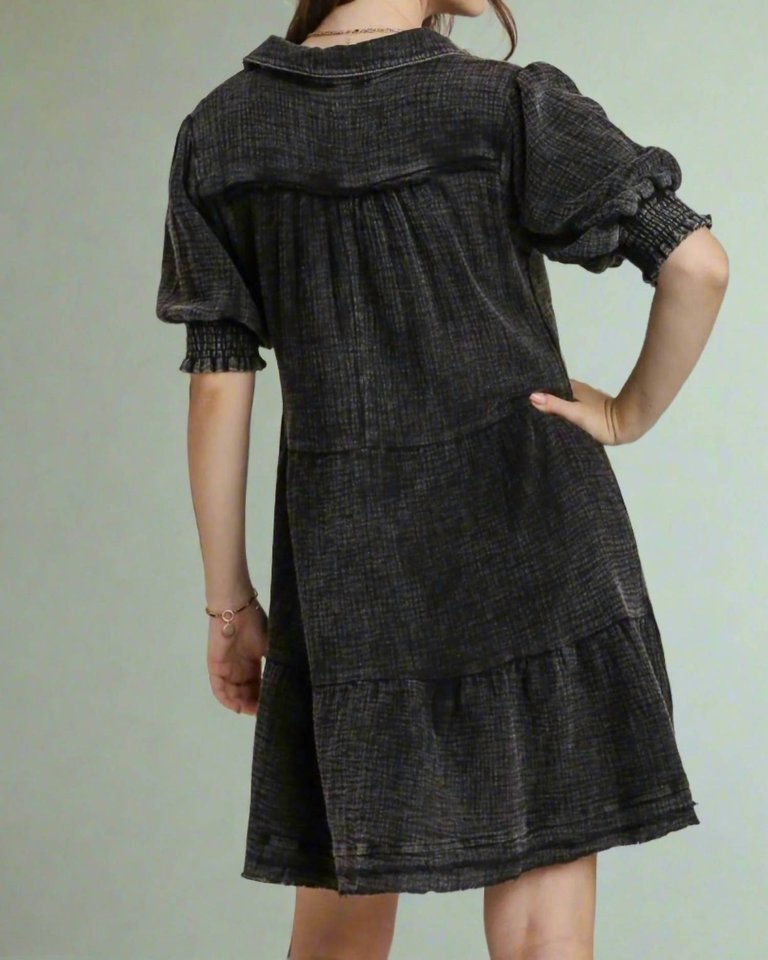 Josie Gauze Dress In Black