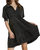 Josie Gauze Dress In Black - Black