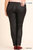 Metallic Slim Straight Leg Plus Jegging - Mat Black