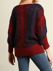 Puff Sleeve Chunky Knit Sweater