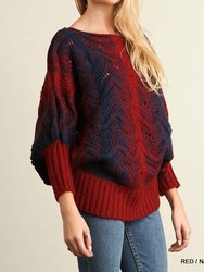 Puff Sleeve Chunky Knit Sweater