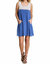 Sleeveless Dress With Lace Detail In Blue - Blue