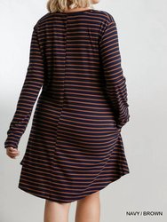 Stripe Plus Dress