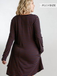 Stripe Plus Dress