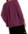 V-Neck Long Sleeve Tunic Blouse - Plus In Violet