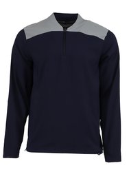 Men's Corporate Triumph 1/4 Zip Pullover - Navy/Steel/Steel