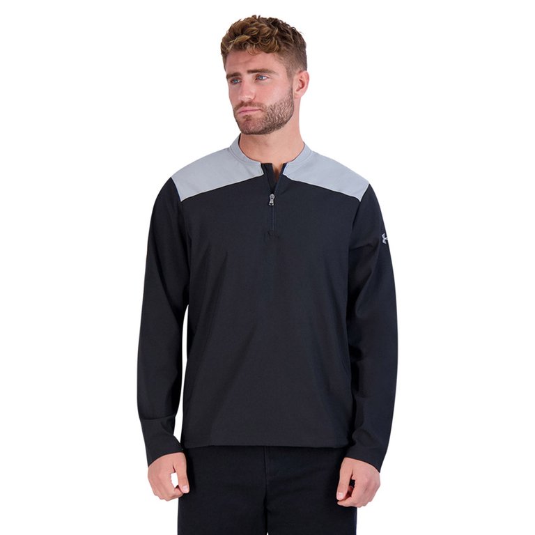 Men's Corporate Triumph 1/4 Zip Pullover - Black/Steel