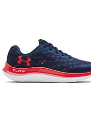 Men'S Flow Velociti Wind Running Shoes - Medium Width - Navy/Red - Navy/Red