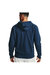 Mens Rival Fleece Full Zip Hoodie - Academy Blue/Onyx White