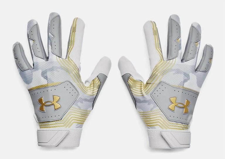 Ua Clean Up 21-Culture Batting Gloves - Elemental/Metallic Gold