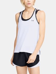 Under Armour Womens/Ladies Knockout Tank Top (White/Black)