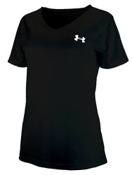 Women's Short Sleeves V-Neck Tee - Black