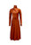 Sharon Half Dramatic Dress - Shiny Sienna