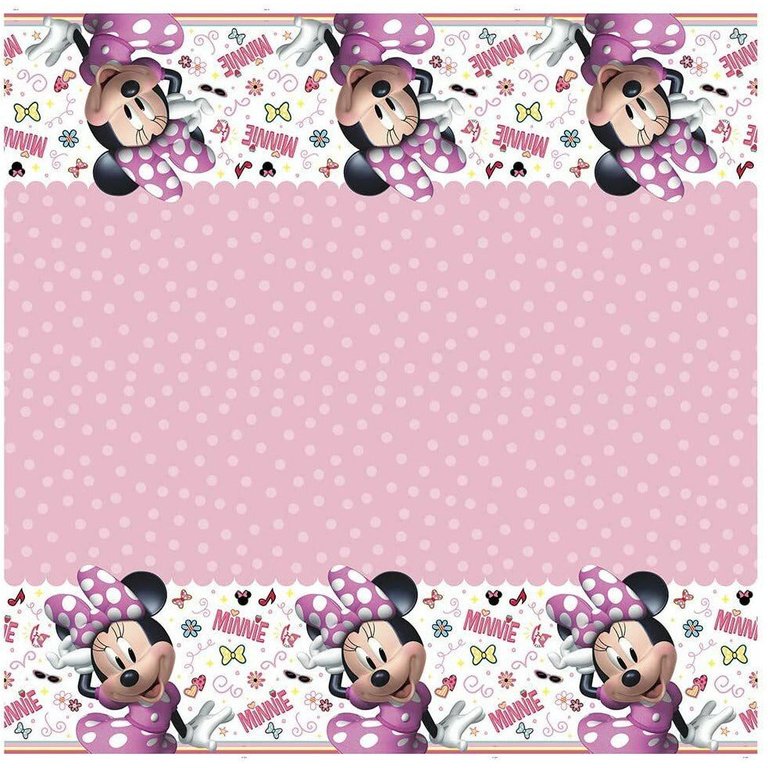 Disney Iconic Minnie Mouse Rectangular Plastic Table Cover