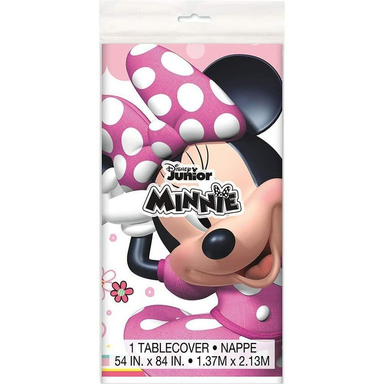 Disney Iconic Minnie Mouse Rectangular Plastic Table Cover