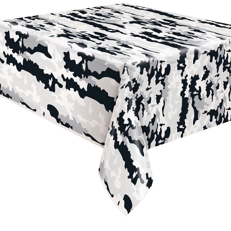 Fortnite Party Plastic Table Cover - 1 ct - White