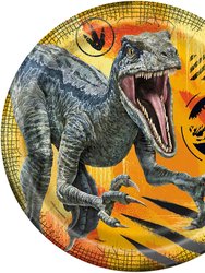 Jurassic World Dominion 9 Inch Dinner Plates [8 per Pack]