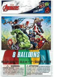 Avengers Latex Balloons 8ct