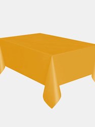 Unique Party Reusable Rectangular Plastic Tablecover (19 Colors) (Orange) (One Size) - Orange