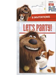 The Secret Life of Pets Party Invitations 8 per Pack]