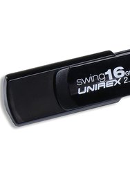 16GB USB 2.0 Flash Drive - Black