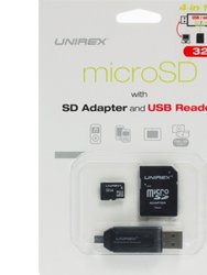 4-in-1 Usb/Micro USB Reader And SD Adapter (32GB)
