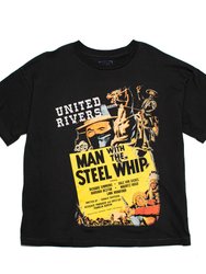 Man with the Steel Whip T-Shirt - Black