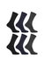 Mens 100% Cotton Plain Work/Casual Socks (Pack Of 6) (Black/Navy/Gray) - Black/Navy/Gray
