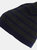 Mens Striped Beanie (Gray/Navy) - Gray/Navy