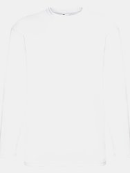 Mens Value Long Sleeve Casual T-Shirt (Snow) - Snow