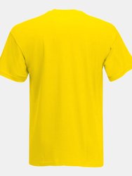 Mens Value Short Sleeve Casual T-Shirt (Bright Yellow)