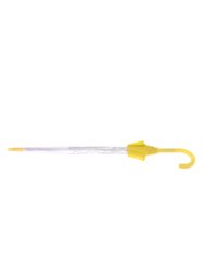 Womens/Ladies Dome Transparent Walking Umbrella (Yellow) (See Description)