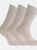 Womens/Ladies Extra Wide Comfort Fit Diabetic Socks (3 Pairs) (White) - White