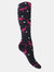 Womens/Ladies Hyperwarm Long Welly Socks (3 Pairs) (Flamingo/Butterfly/Butterflies)