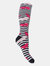 Womens/Ladies Hyperwarm Long Welly Socks (3 Pairs) (Flamingo/Butterfly/Butterflies)