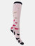 Womens/Ladies Hyperwarm Long Welly Socks (3 Pairs) (Flamingo/Butterfly/Butterflies)