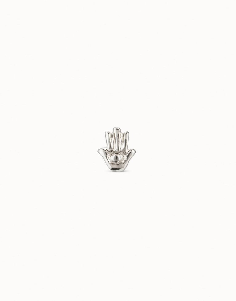 Hamsa Hand Piercing Stud Earrings - Silver Plated