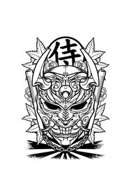 Unorthodox Collective Mens Ashigaru Mask T-Shirt (White/Black)