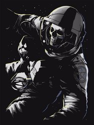 Unorthodox Collective Mens Lost In Space Vest Top (Black)
