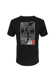 Unorthodox Collective Mens Oriental Gecko T-Shirt (Black) - Black