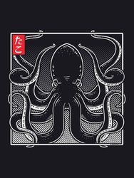Unorthodox Collective Womens/Ladies Oriental Octopus Crop Top (Black/White)