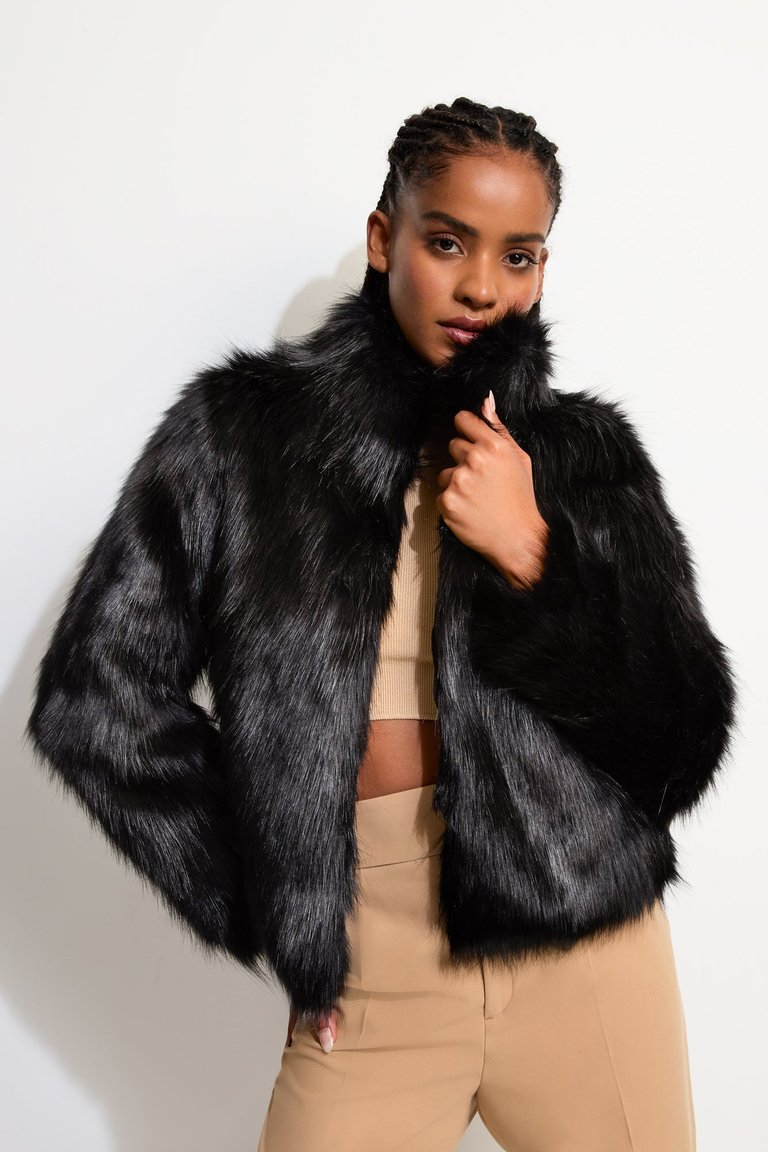 Fur Delish Jacket - Black