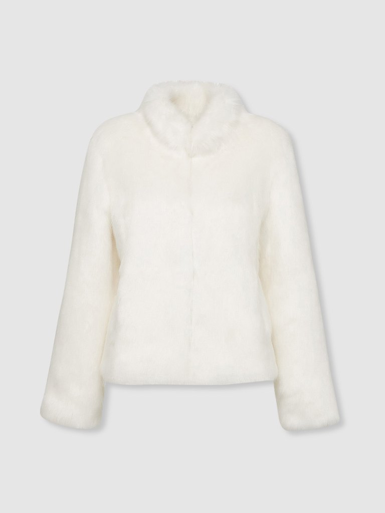 Fur Delish Jacket - Ivory - Ivory