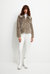 Mystique Cropped Jacket - Brown